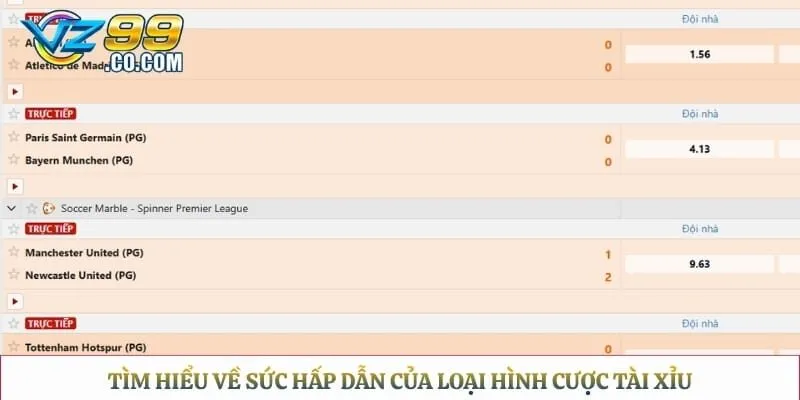 Tìm hiểu về sức hấp dẫn của loại hình cược tài xỉu
